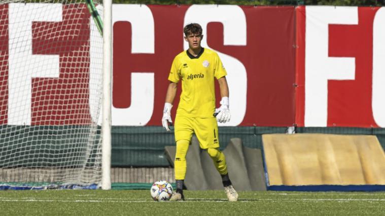 Auri Gurschler, 17-jähriger Tormann im FCS-Nachwuchs. © FCS