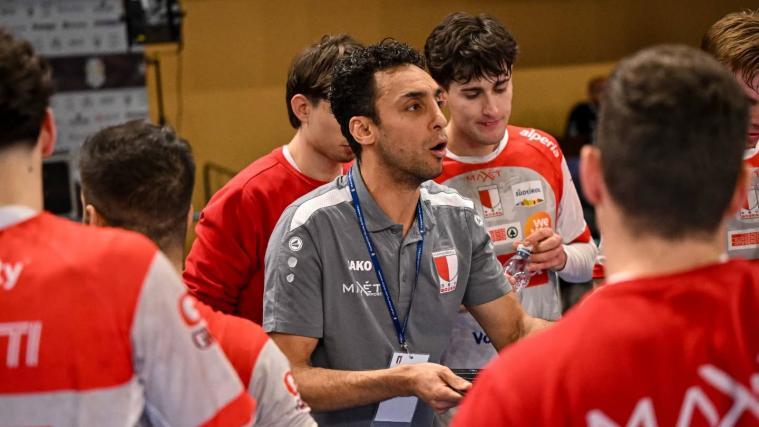Bozen-Trainer Felipe Gaeta ist mit seinem Team ausgeschieden. © Luigi Canu/FIGH