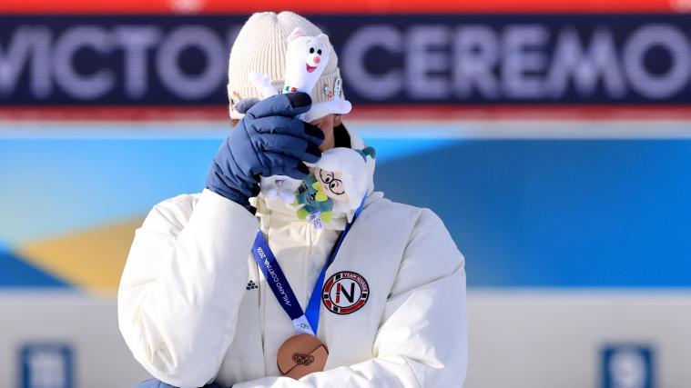 Bronze-Gewinner Sturla Holm Laegreid  macht privat keine einfache Zeit durch. © ANSA / PIERRE TEYSSOT
