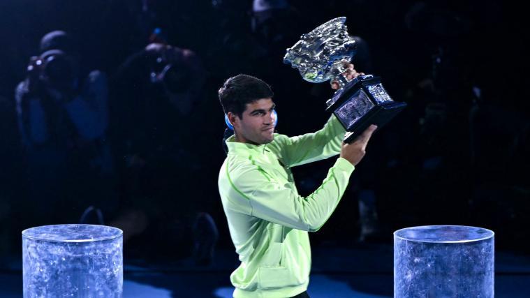 Carlos Alcaraz war einmal mehr nicht zu schlagen. © APA/afp / WILLIAM WEST