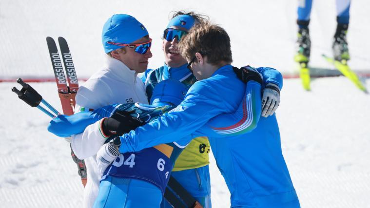 Die Langläufer der Azzurri haben Geschichte geschrieben. © ANSA / HANNIBAL HANSCHKE
