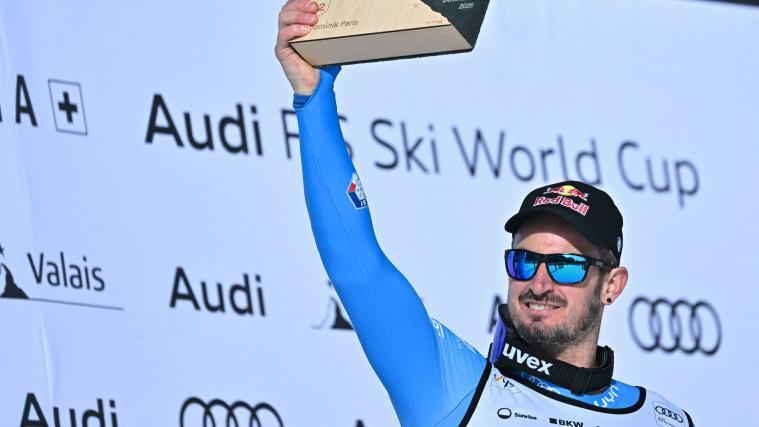 Dominik Paris freut sich auf die Olympia-Abfahrt in Bormio. © APA/afp / FABRICE COFFRINI