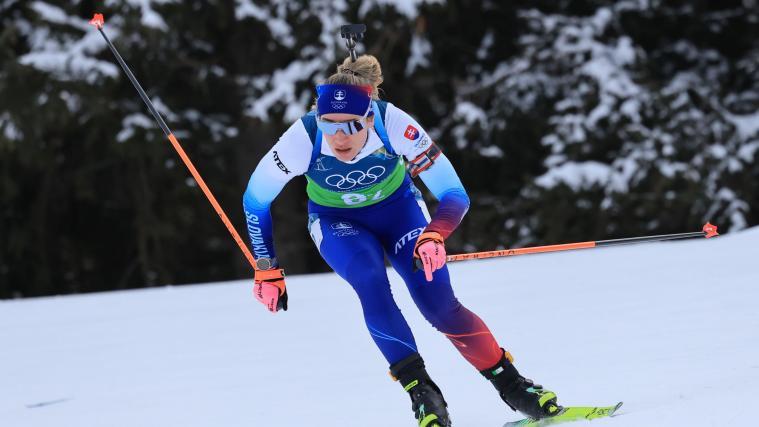 Eine slowakische Biathletin tritt zurück. © ANSA / PIERRE TEYSSOT