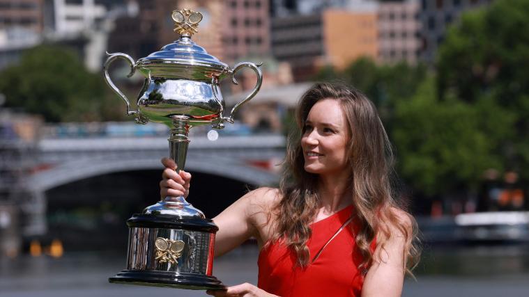 Elena Rybakina gewann zum ersten Mal die Australian Open. © APA/afp / DAVID GRAY