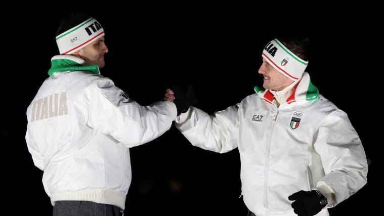 Emanuel Rieder und Simon Kainzwaldner greifen gemeinsam in St. Moritz an. © FELICE CALABRO' / Felice Calabro'