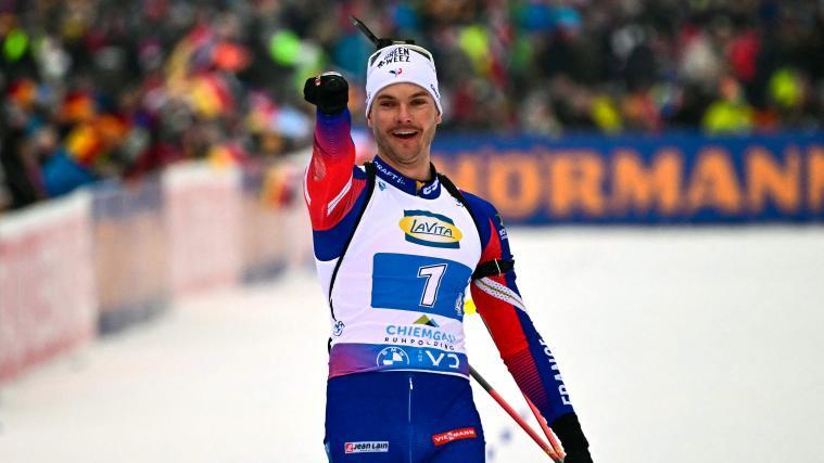 Émilien Jacquelin wird eine besondere Ehre zuteil. © APA/afp / TOBIAS SCHWARZ