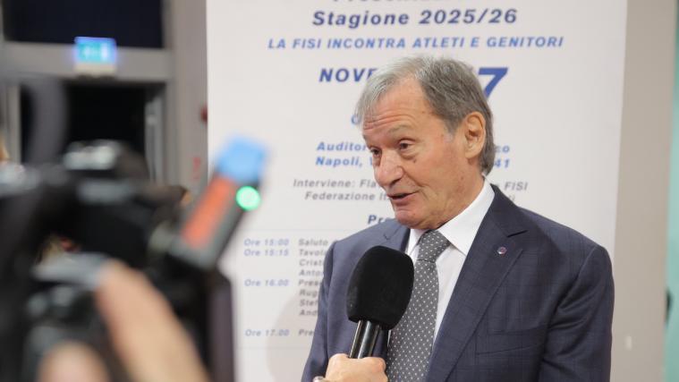 Flavio Roda, der Präsident des italienischen Wintersportverbandes. © FISI