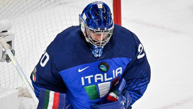 Goalie Damian Clara und Co. bestreiten am Freitag das zweite Gruppenspiel gegen die Slowakei. © APA/afp / ALEXANDER NEMENOV