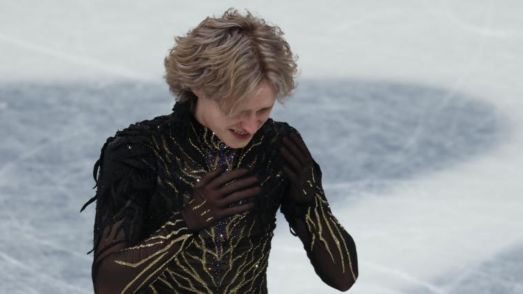 Ilia Malinin weinte nach seinem Sturz bittere Tränen. © ANSA / WU HAO