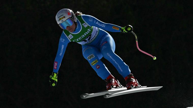 In der Abfahrt landete Nicol Delago auf Rang 16, was ist im Super-G für die Grödnerin drin? © APA/afp / LIONEL BONAVENTURE