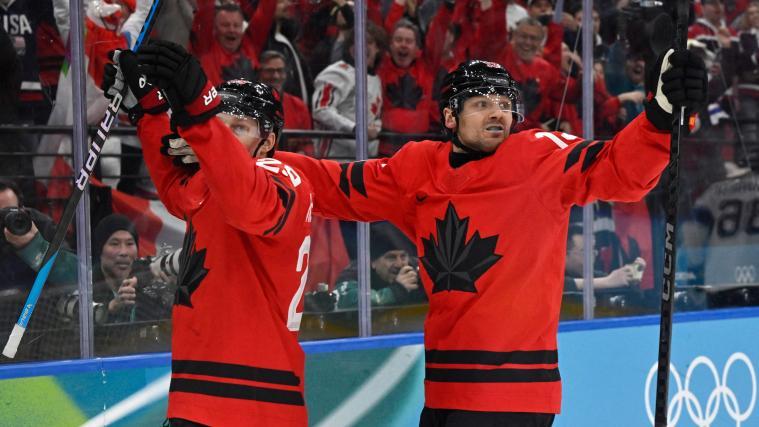 Kanada fordert die USA im Showdown um Gold. © APA/afp / ALEXANDER NEMENOV