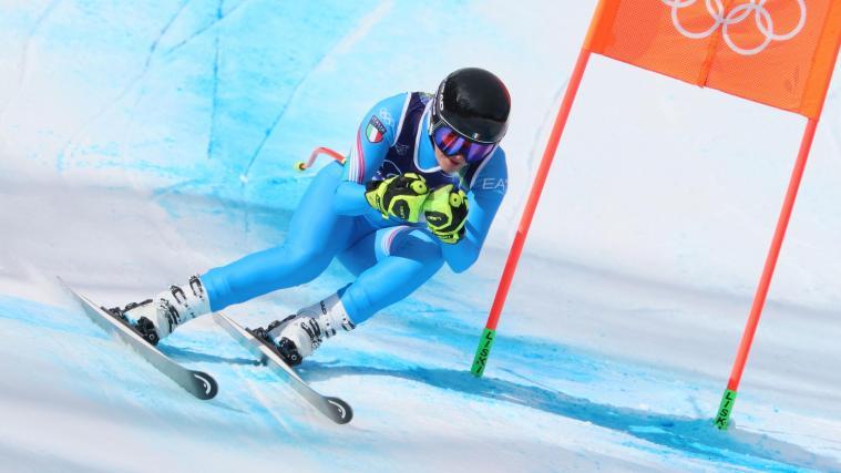 Laura Pirovano set the pace for her teammate in the team combined event. © ANSA / ANDREA SOLERO