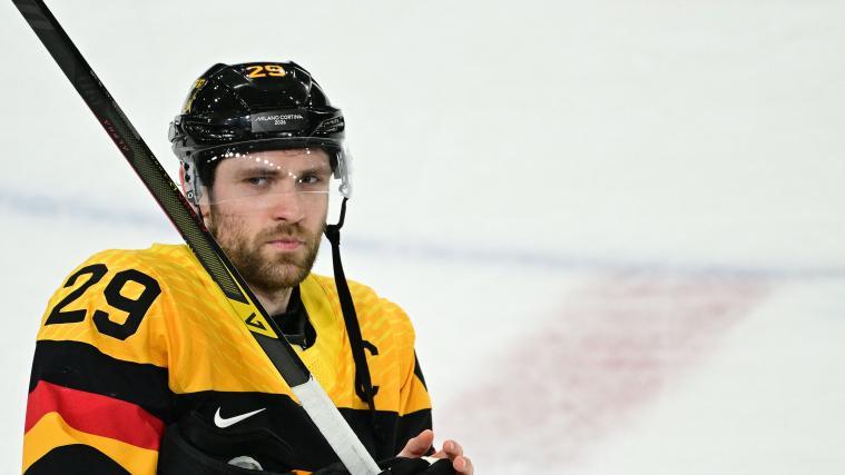 Leon Draisaitl war der Kapitän Deutschlands bei Olympia. © APA/afp / PIERO CRUCIATTI