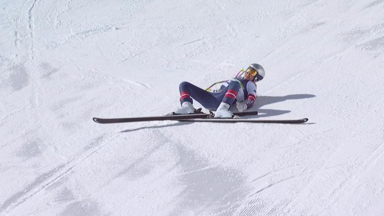 LIndsey Vonn ist schwer gestürzt. © APA/afp / HANDOUT