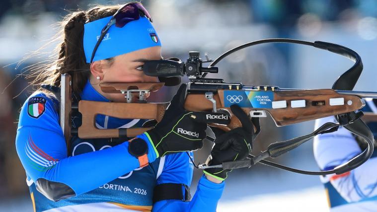 Lisa Vittozzi aux Jeux olympiques. © ANSA / PIERRE TEYSSOT