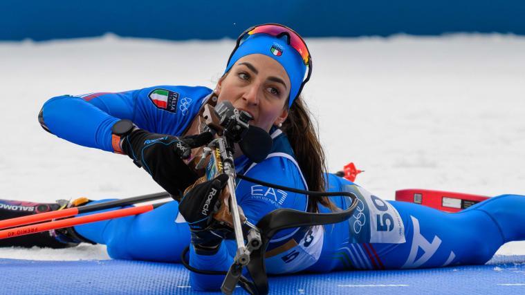 Lisa Vittozzi will ihre erste Einzelmedaille in Antholz. © APA/afp / FRANCOIS-XAVIER MARIT