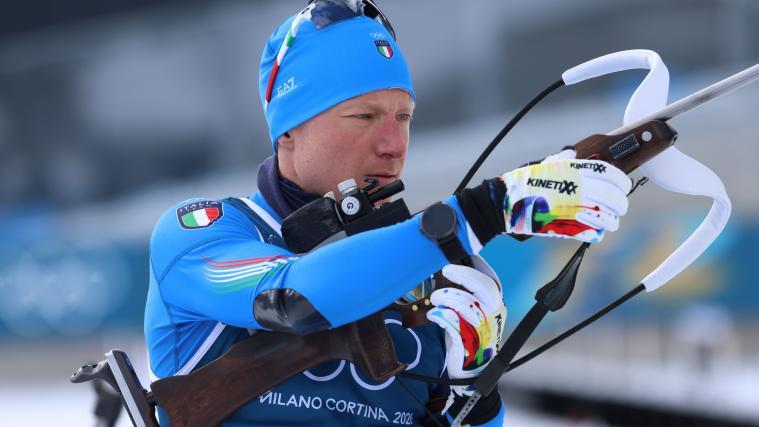 Lukas Hofer bei den Olympischen Spielen 2026 in Antholz. © FELICE CALABRO' / Felice Calabro'