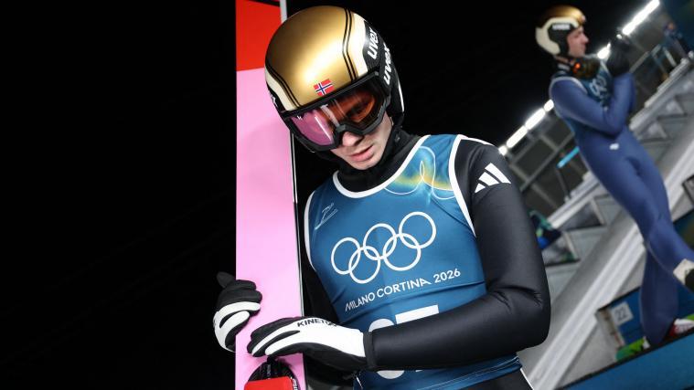 Marius Lindvik hat auf die Aussagen von Olympiasieger Marius Lindvik angesäuert reagiert. © APA/afp / ANNE-CHRISTINE POUJOULAT