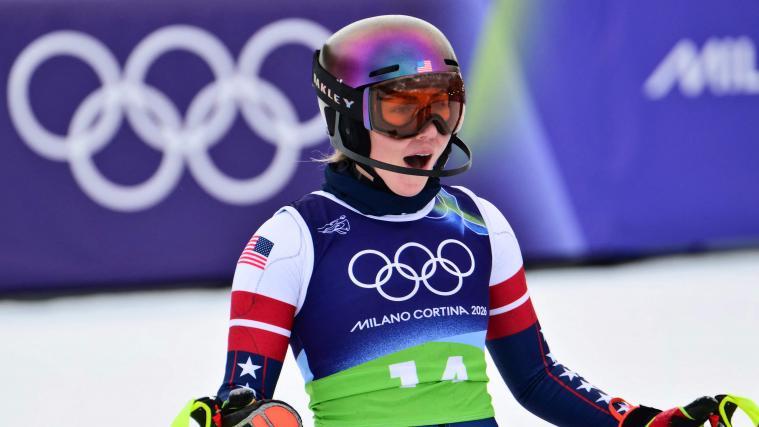 Mikaela Shiffrin holte keine Medaille in der Team-Kombination. © APA/afp / STEFANO RELLANDINI
