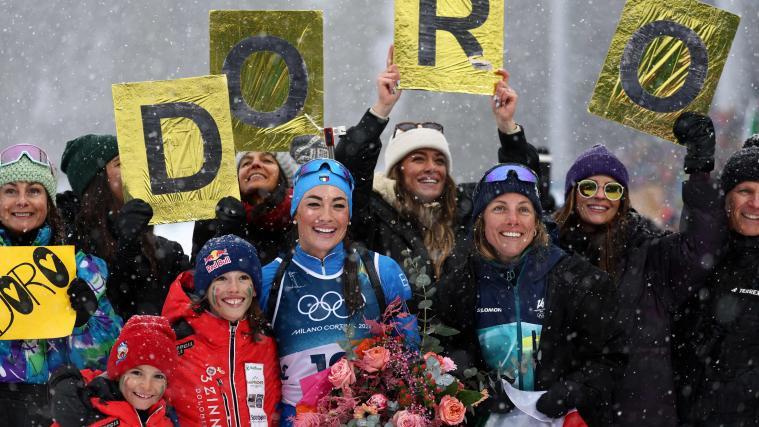 Nach dem Zieleinlauf spielten sich um Wierer emotionale Szenen ab. © APA/afp / FRANCK FIFE