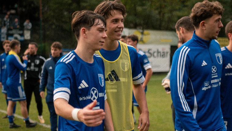 Raphael Unterhurner (l.) ist einer von den Obermaiser Jungspunden, die ihre Serie-D-Chance nutzen.
