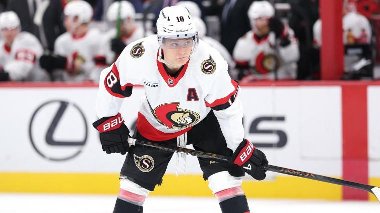 Tim Stützle, Stürmer der Ottawa Senators. © GETTY IMAGES NORTH AMERICA / MICHAEL REAVES