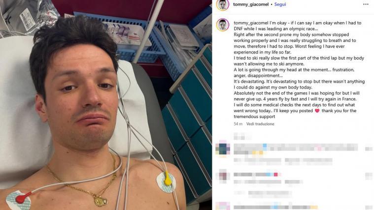 Tommaso Giacomel meldete sich selbst zu Wort. © ANSA / Instagram / tommy_giacomel