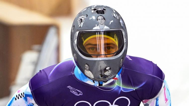 Vladyslav Heraskevych wurde aufgrund seines Helms disqualifiziert. © APA/afp / TIZIANA FABI