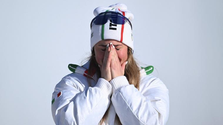 War nach dem Rennen aufgelöst: Snowboarderin Michela Moioli. © APA/afp / KIRILL KUDRYAVTSEV