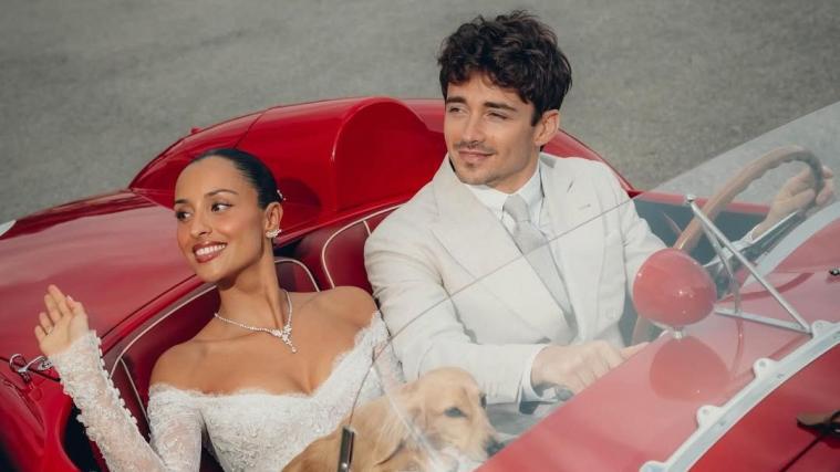 Alexandra Saint Mleux und Charles Leclerc haben sich das Ja-Wort gegeben. © Instagram/charles_leclerc