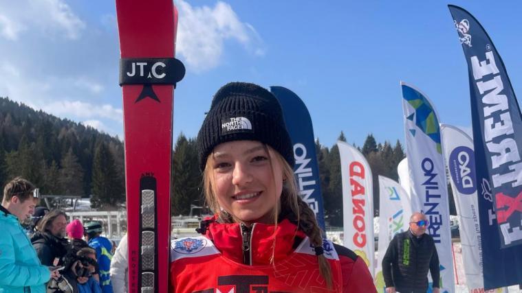 Amy Happacher beim Alpe Cimbra FIS Children Cup.