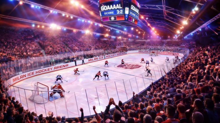 Das Mailänder Projekt-Rendering: Hier soll die ICE Hockey League gastieren. © FISG
