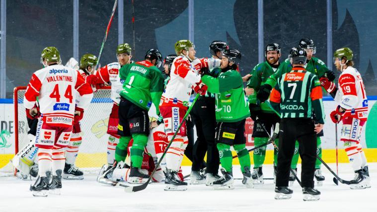 Der HC Bozen war in Laibach auf verlorenem Posten. © Filip Barbalic