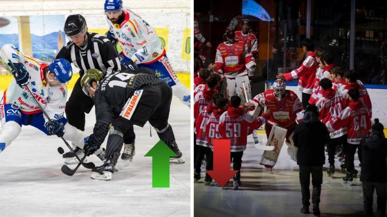 Die neuen Auf- und Absteiger sind da. © HC Bozen / BK Photo