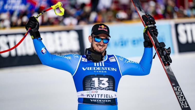 Dominik Paris strahlte mit der norwegischen Sonne um die Wette. © ANSA / JEAN-CHRISTOPHE BOTT