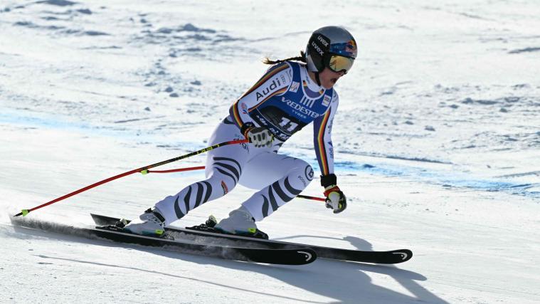 Emma Aicher ist die Gejagte. © APA/afp / ANDREAS SOLARO
