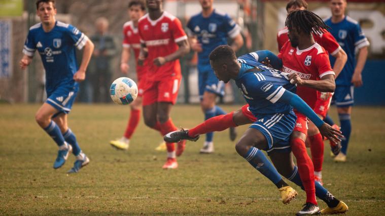 FCO-Neuzugang Mamadou Ngom machte gegen Calvi Noale ein starkes Match – auch aus kämpferischer Sicht. © P. Schwienbacher (alle Fotos)