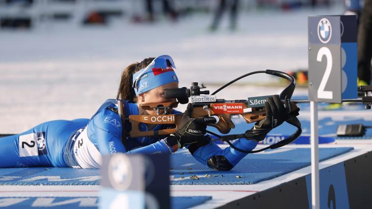 Lisa Vittozzi behielt die Nerven. © ANSA / TOMS KALNINS