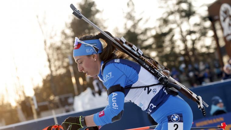 Lisa Vittozzi geht für Italien den Start. © ANSA / TOMS KALNINS