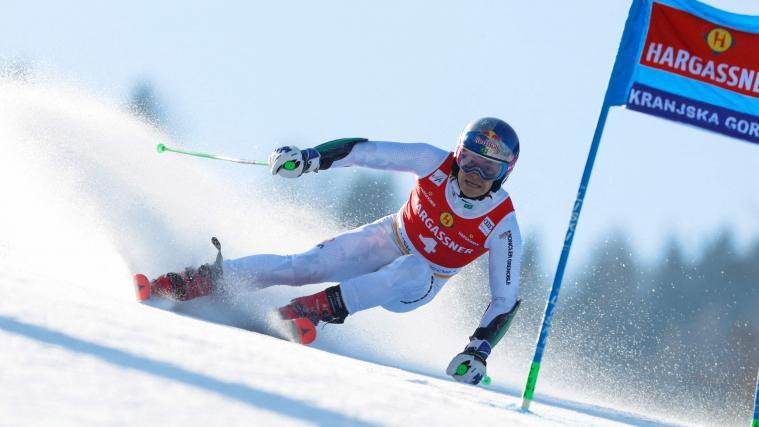 Lucas Pinheiro Braathen hat in Kranjska Gora triumphiert. © APA/afp / JURE MAKOVEC