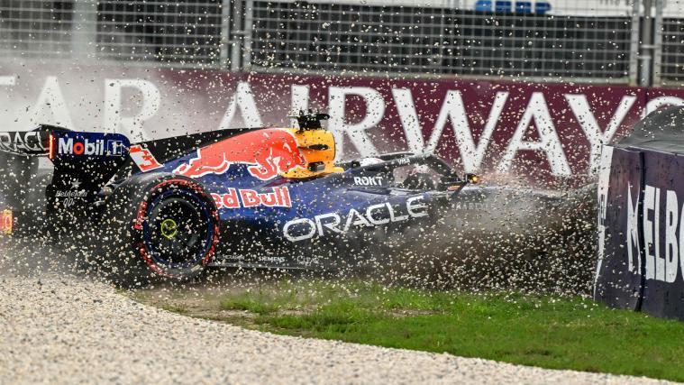 Max Verstappen crashte. © APA/afp / PAUL CROCK