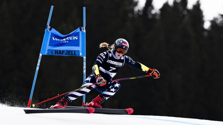 Mikaela Shiffrin steht vor dem Gewinn der großen Kugel. © ANSA / JEAN-CHRISTOPHE BOTT