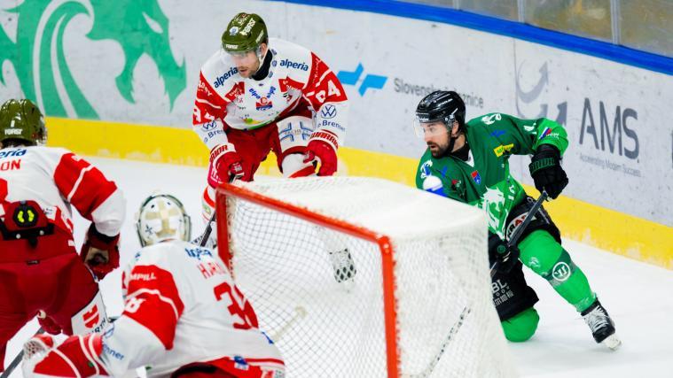 Sam Harvey war der Matchwinner für den HC Bozen in Ljubljana. © Filip Barbalic