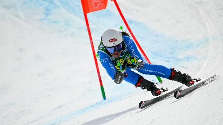 Sara Thaler fuhr im Europacup in Saalbach auf den 12. Platz. © APA/afp / LIONEL BONAVENTURE