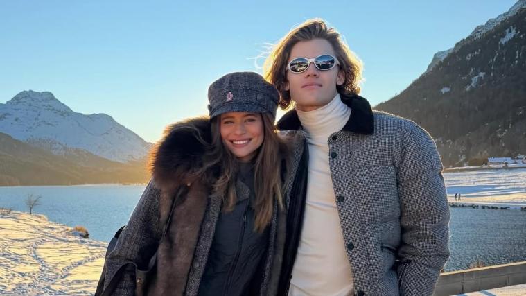 Ski-Olympiasieger Lucas Braathen mit seiner Freundin. © Instagram