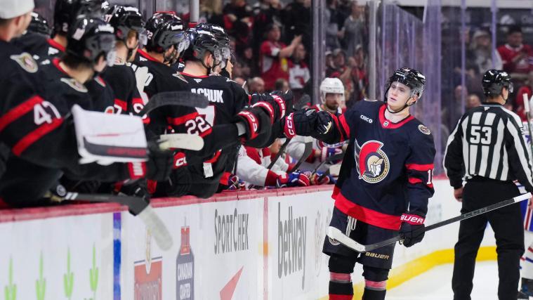 Tim Stützle ist in einer überragenden Form. © APA / CHRIS TANOUYE/FREESTYLE PHOTO
