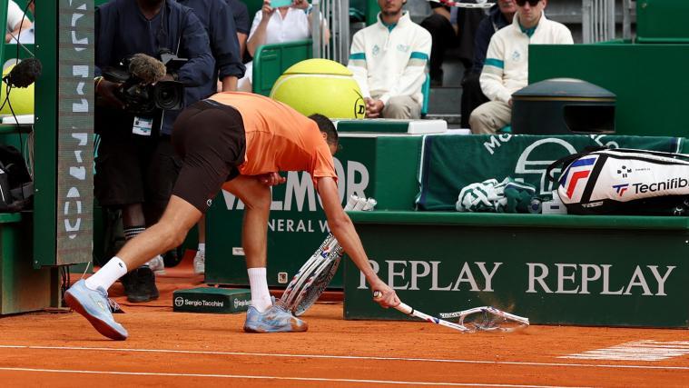 Daniil Medvedev verlor seine Nerven. © APA/afp / VALERY HACHE