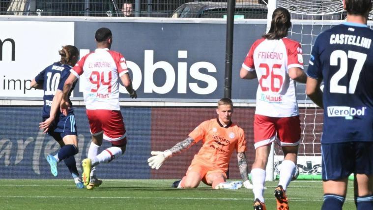 David Wieser traf am Samstag gegen den FC Südtirol. © DLife/Luca Ognibene