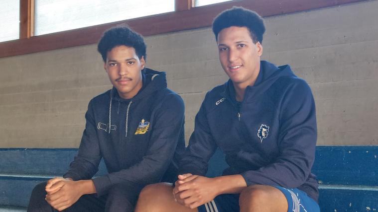 Die 19-jährigen Zwillinge Raffael und Gabriel Nitz (von links) aus Brixen werden in der kommenden Saison in Finnland spielen.
