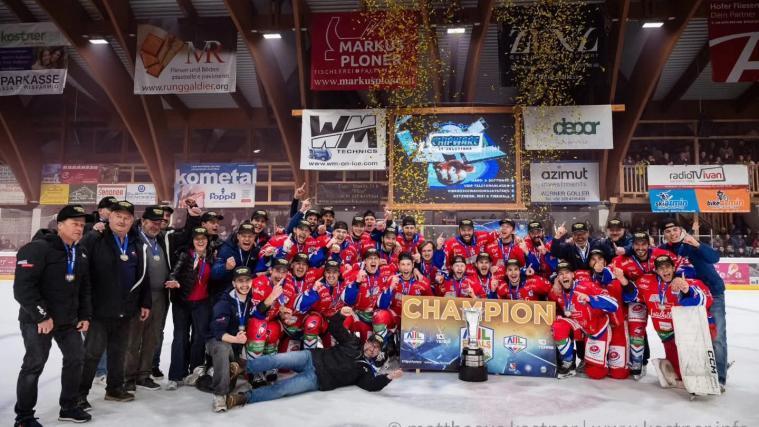 Erstmals holte sich der HCG den Titel in der Alps-HL © Mattheus Kostner